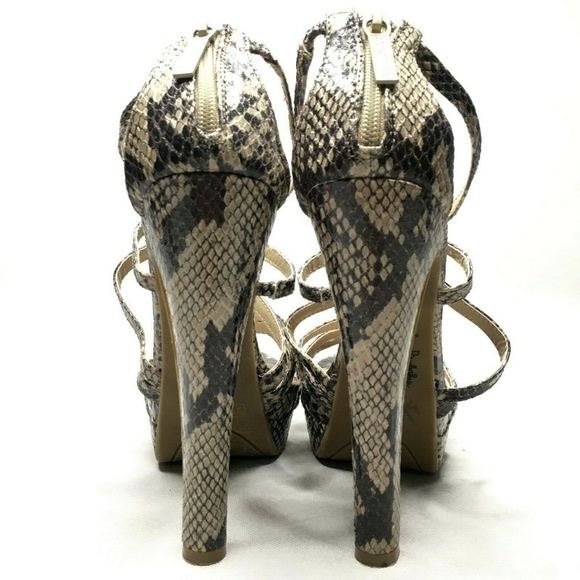 Kardashian Kollection Python Platform Heels Animal - Picture 5 of 8